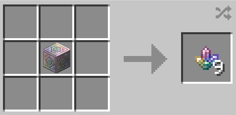 Crystal Blocks to Magic Crystals Recipe