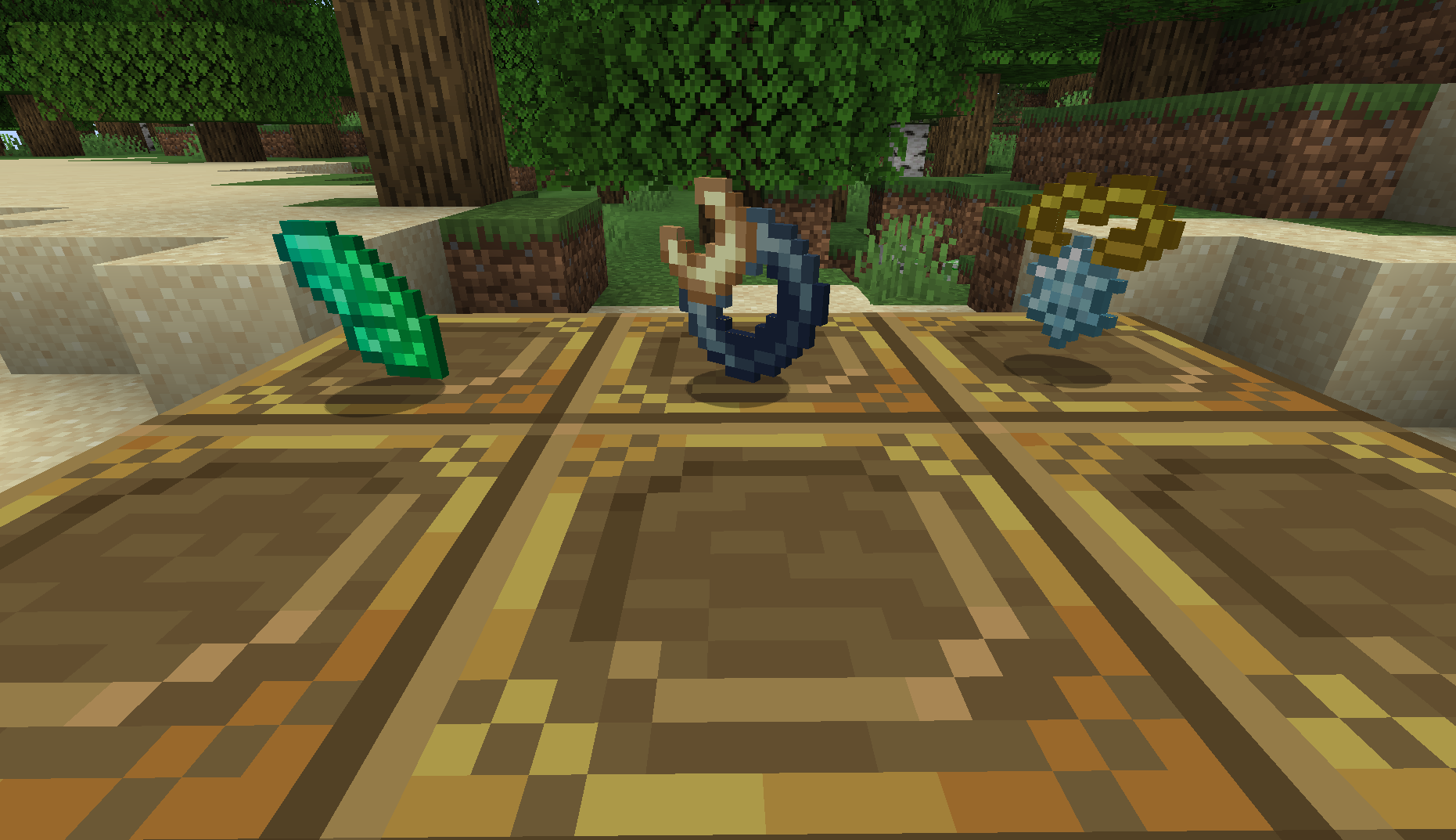 Image showing the 3 types of artifacts in the mod